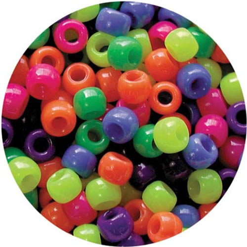 Image for EDUCATIONAL COLOURS PONY BEADS NEON PACK 1600 from Angletons Office National