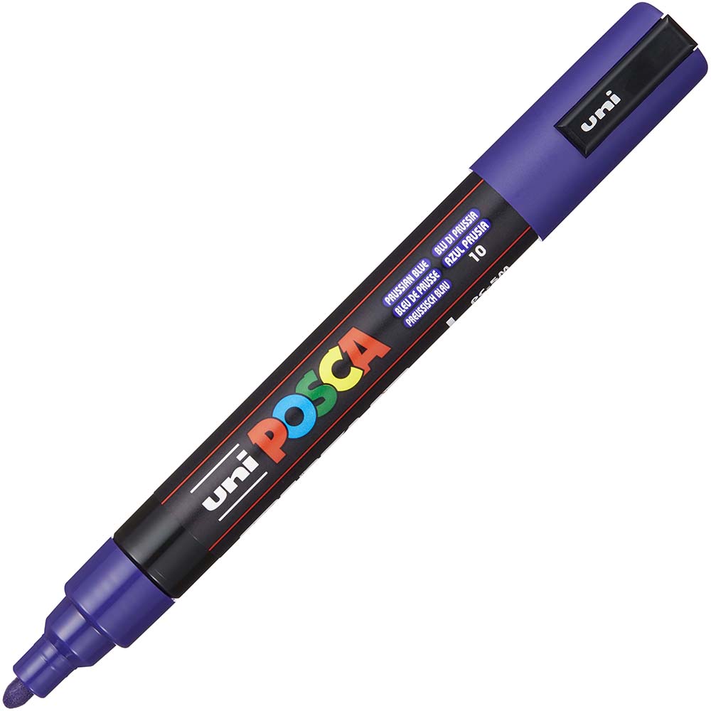 Image for POSCA PC-5M PAINT MARKER BULLET MEDIUM 2.5MM PRUSSIAN BLUE from Emerald Office Supplies Office National