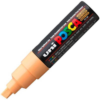 Image for POSCA PC-8K PAINT MARKER CHISEL BROAD 8MM LIGHT ORANGE from Discount Office National