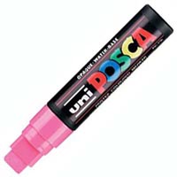 posca pc-17k paint marker chisel extra broad 15mm pink