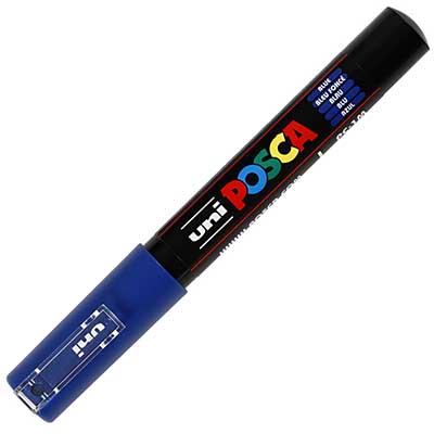 Image for POSCA PC-1M PAINT MARKER BULLET EXTRA FINE 1.0MM BLUE from Paul John Office National