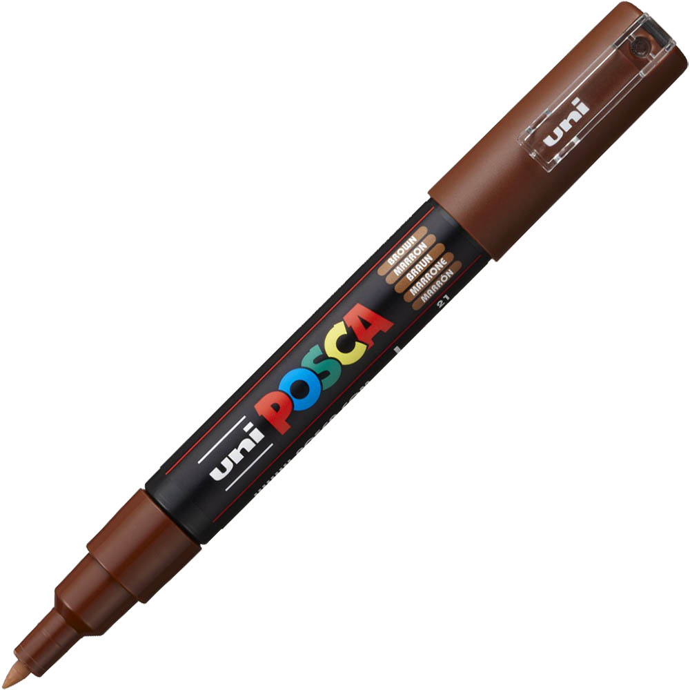 Image for POSCA PC-1M PAINT MARKER BULLET EXTRA FINE 1.0MM BROWN from Discount Office National