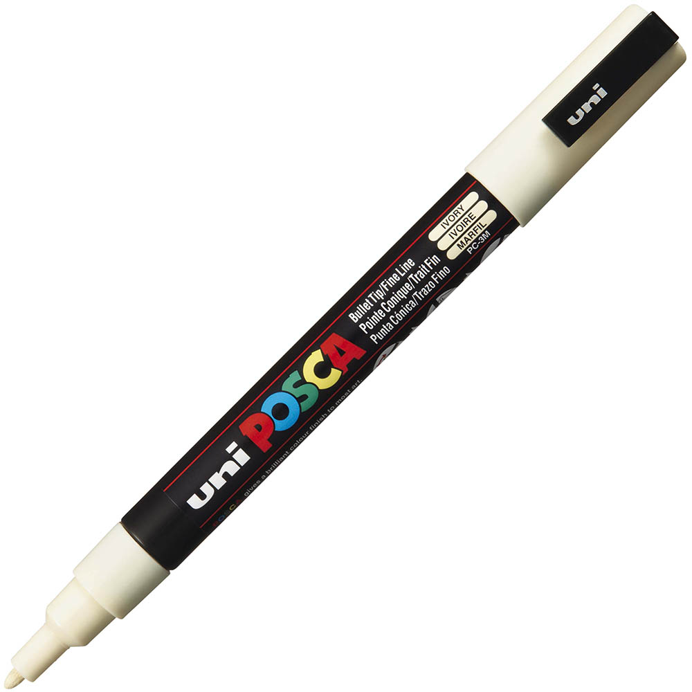 Image for POSCA PC-1M PAINT MARKER BULLET EXTRA FINE 1.0MM IVORY from Angletons Office National