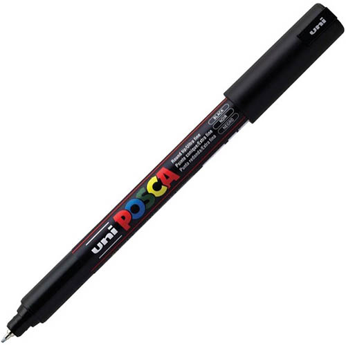 Image for POSCA PC-1MR PAINT MARKER BULLET ULTRA FINE 0.7MM BLACK from Office National Perth CBD
