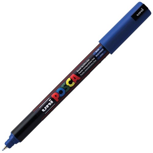 Image for POSCA PC-1MR PAINT MARKER BULLET ULTRA FINE 0.7MM BLUE from Emerald Office Supplies Office National