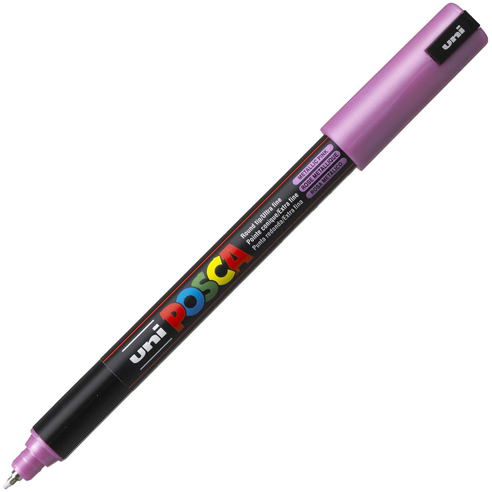 Image for POSCA PC-1MR PAINT MARKER BULLET ULTRA FINE 0.7MM METALLIC PINK from Aztec Office National Melbourne