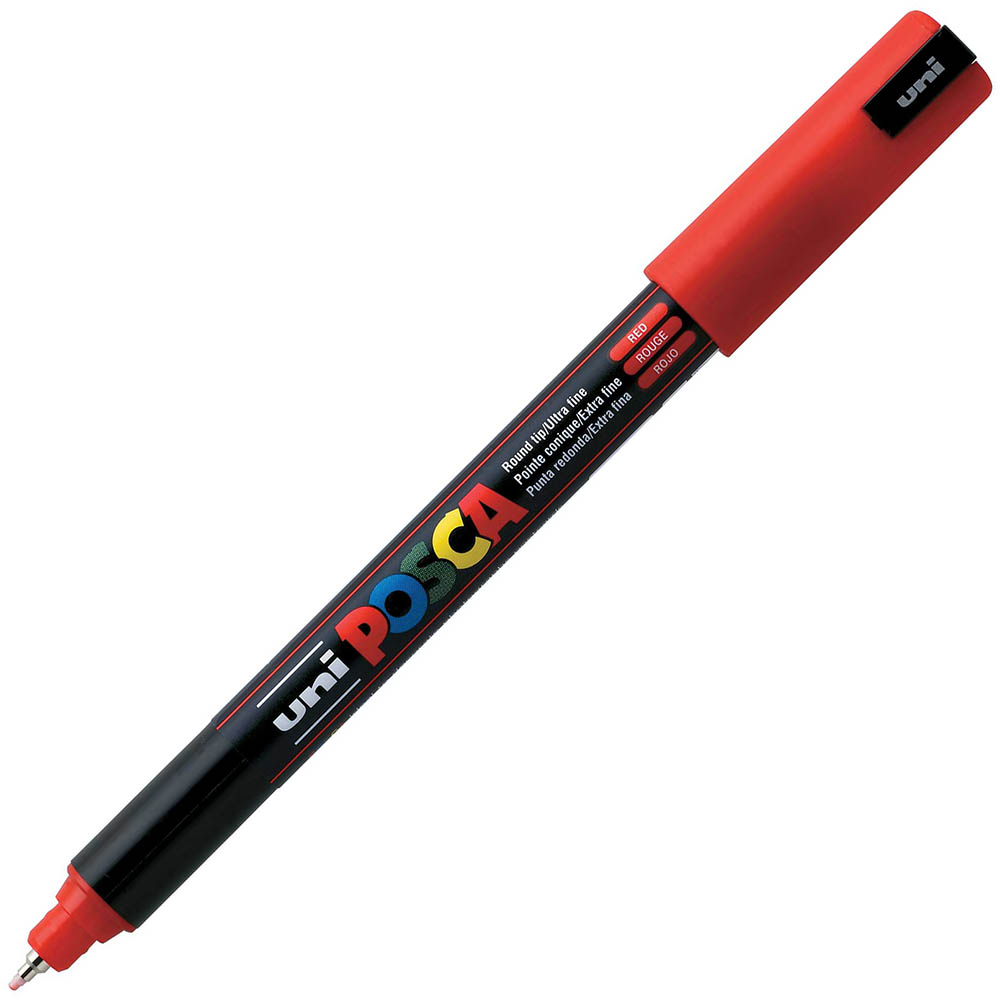 Image for POSCA PC-1MR PAINT MARKER BULLET ULTRA FINE 0.7MM RED from Office National Perth CBD