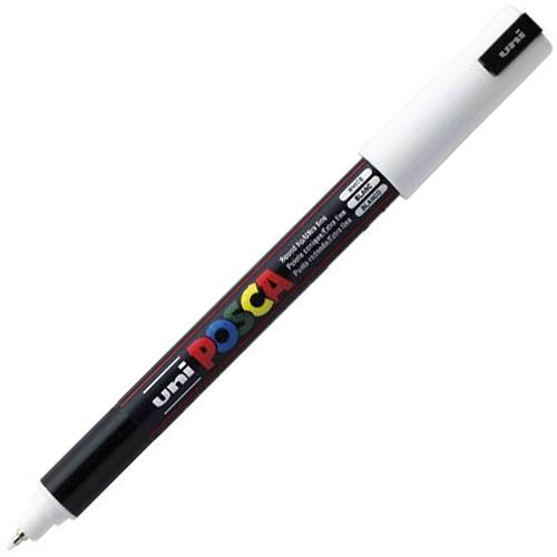 Image for POSCA PC-1MR PAINT MARKER BULLET ULTRA FINE 0.7MM WHITE from PaperChase Office National