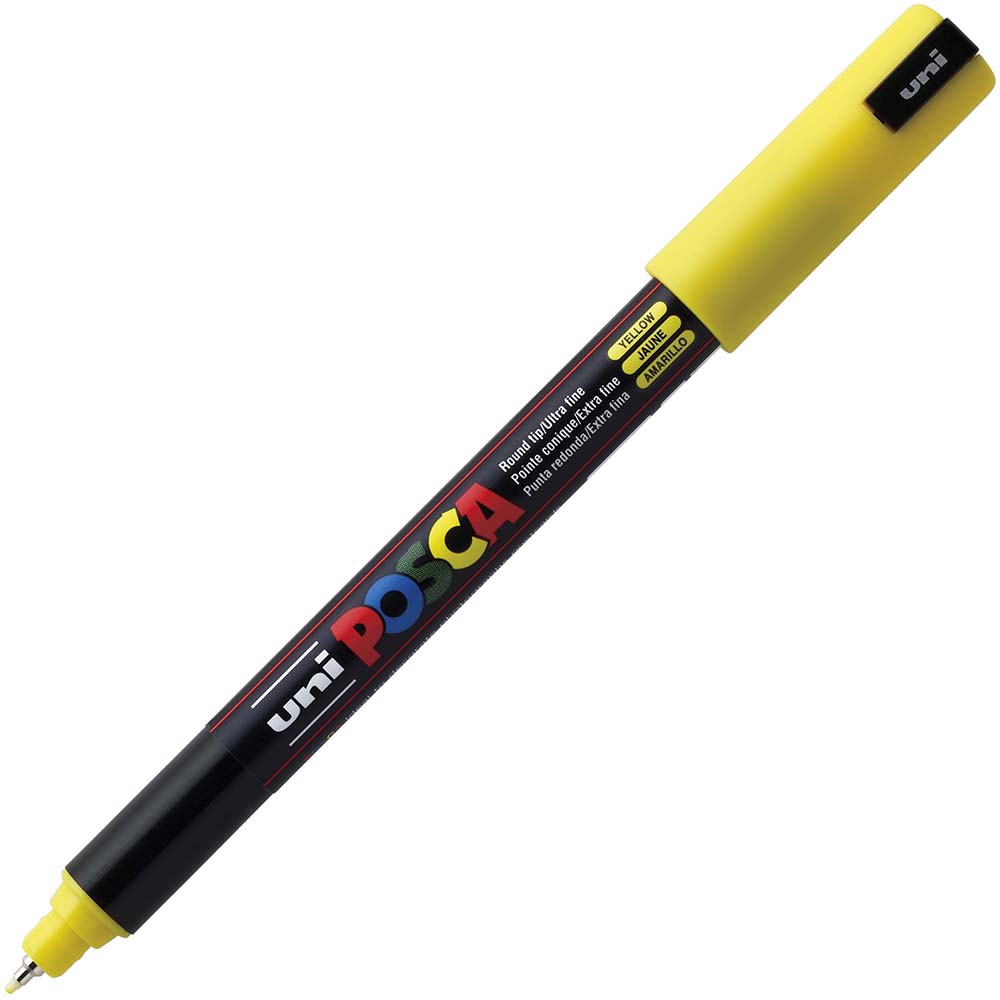 Image for POSCA PC-1MR PAINT MARKER BULLET ULTRA FINE 0.7MM YELLOW from Office National Balcatta