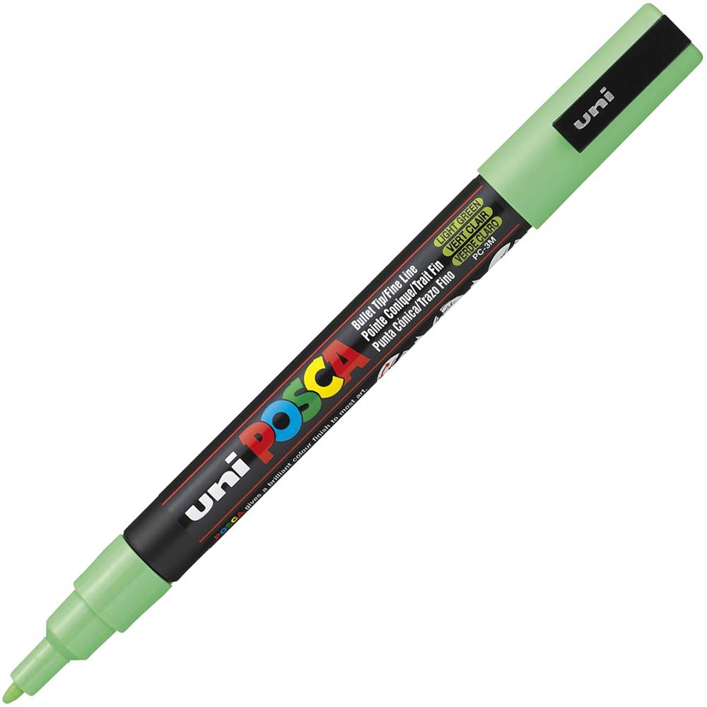 Image for POSCA PC-3M PAINT MARKER BULLET FINE 1.3MM LIGHT GREEN from Emerald Office Supplies Office National