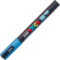 posca pc-3m paint marker bullet fine 1.3mm glitter light blue