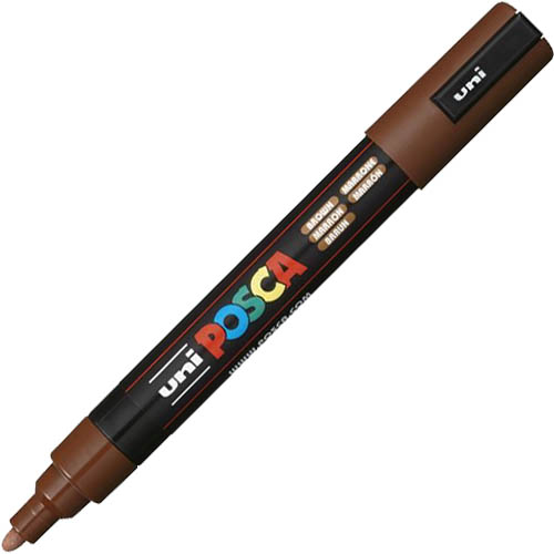 Image for POSCA PC-5M PAINT MARKER BULLET MEDIUM 2.5MM BROWN from Discount Office National