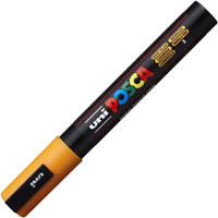 posca pc-5m paint marker bullet medium 2.5mm bright yellow