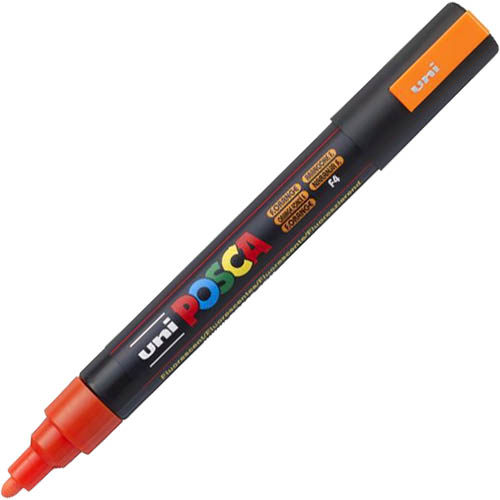 Image for POSCA PC-5M PAINT MARKER BULLET MEDIUM 2.5MM FLORESCENT ORANGE from PaperChase Office National
