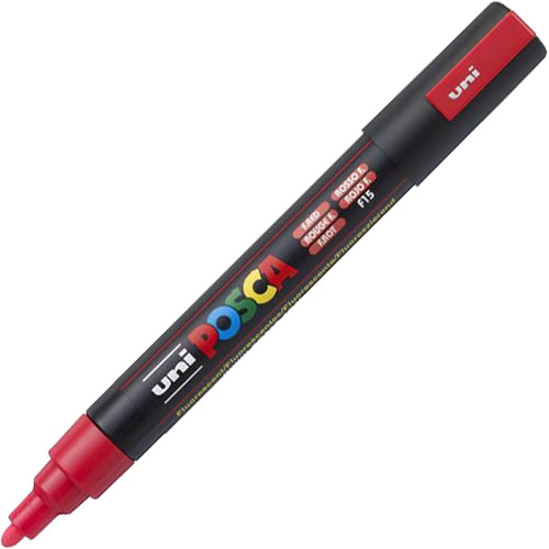 Image for POSCA PC-5M PAINT MARKER BULLET MEDIUM 2.5MM FLORESCENT RED from Aztec Office National Melbourne