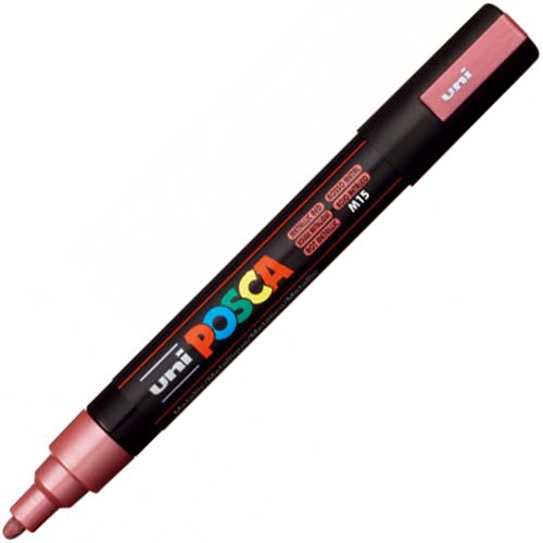 Image for POSCA PC-5M PAINT MARKER BULLET MEDIUM 2.5MM METALLIC RED from Aztec Office National