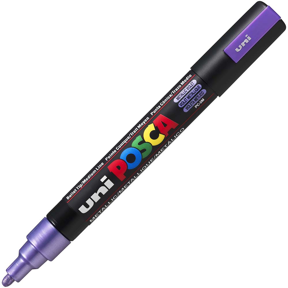 Image for POSCA PC-5M PAINT MARKER BULLET MEDIUM 2.5MM METALLIC VIOLET from Aztec Office National