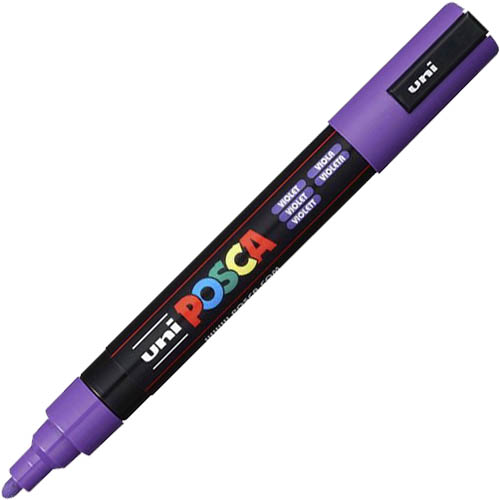 Image for POSCA PC-5M PAINT MARKER BULLET MEDIUM 2.5MM VIOLET from Emerald Office Supplies Office National
