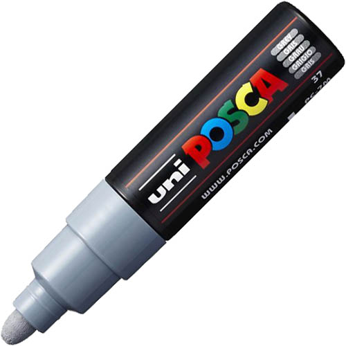 Image for POSCA PC-7M PAINT MARKER BULLET BOLD 5.5MM GREY from Discount Office National