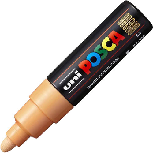 Image for POSCA PC-7M PAINT MARKER BULLET BOLD 5.5MM LIGHT ORANGE from Surry Office National