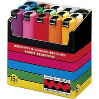 posca pc-8k paint marker chisel broad 8mm assorted box 15