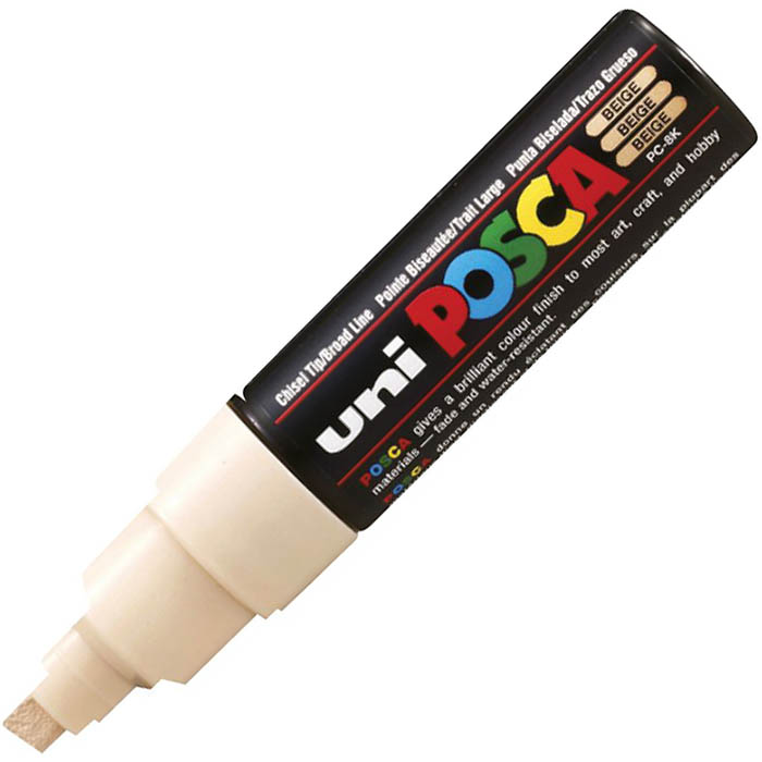 Image for POSCA PC-8K PAINT MARKER CHISEL BROAD 8MM BEIGE from PaperChase Office National