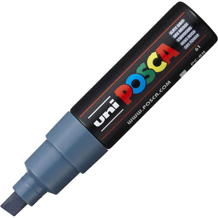 Image for POSCA PC-8K PAINT MARKER CHISEL BROAD 8MM SLATE GREY from PaperChase Office National