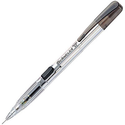 Image for PENTEL PD105 TECHNICLICK MECHANICAL PENCIL 0.5MM BLACK BOX 12 from PaperChase Office National