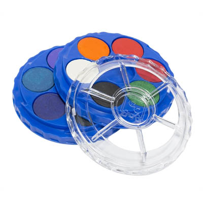 Image for EDUCATIONAL COLOURS STACK-TWIST WATERCOLOUR PAINT DISC ASSORTED PACK 12 from Surry Office National