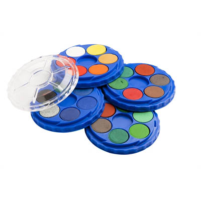 Image for EDUCATIONAL COLOURS STACK-TWIST WATERCOLOUR PAINT DISC ASSORTED PACK 24 from Premier Office National