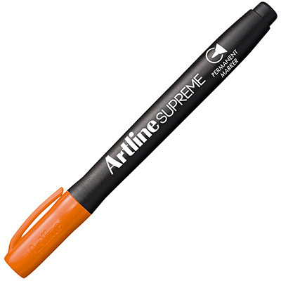 Image for ARTLINE SUPREME ANTIMICROBIAL PERMANENT MARKER BULLET 1.0MM ORANGE from Discount Office National