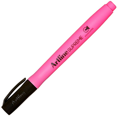 Image for ARTLINE SUPREME ANTIMICROBIAL HIGHLIGHTER CHISEL PINK from Surry Office National