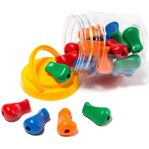 Image for EDUCATIONAL COLOURS ERGO PENCIL GRIPS ASSORTED CLASSPACK 24 from OFFICE NATIONAL CANNING VALE