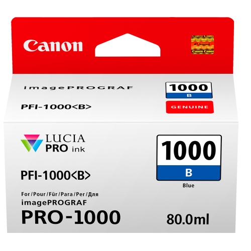 Image for CANON PFI1000B INK CARTRIDGE BLUE from OFFICE NATIONAL CANNING VALE