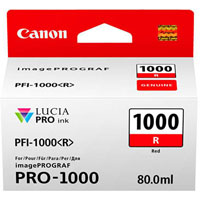 canon pfi1000r ink cartridge red