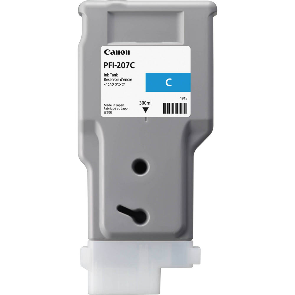 Image for CANON PFI207C INK CARTRIDGE 300ML CYAN from OFFICE NATIONAL CANNING VALE