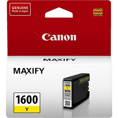 Image for CANON PGI1600Y INK CARTRIDGE YELLOW from OFFICE NATIONAL CANNING VALE