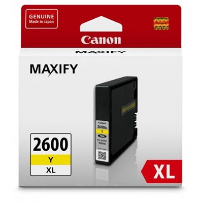 Image for CANON PGI2600XLY INK CARTRIDGE HIGH YIELD YELLOW from Surry Office National