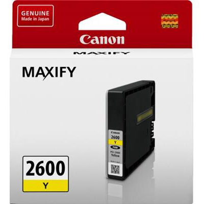 Image for CANON PGI2600Y INK CARTRIDGE YELLOW from Complete Stationery Office National (Devonport & Burnie)