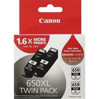 canon pgi650xlbktwin ink cartridge high yield pack 2
