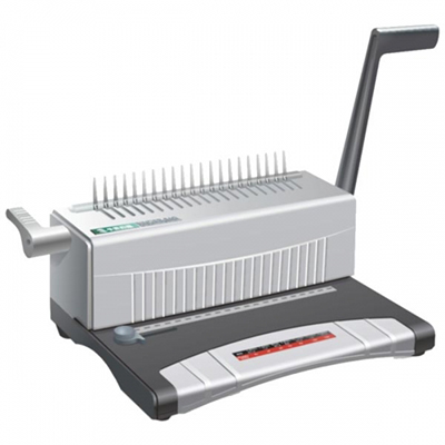 Image for QUPA S60 MANUAL BINDING MACHINE PLASTIC COMB GREY from Office National Kalgoorlie