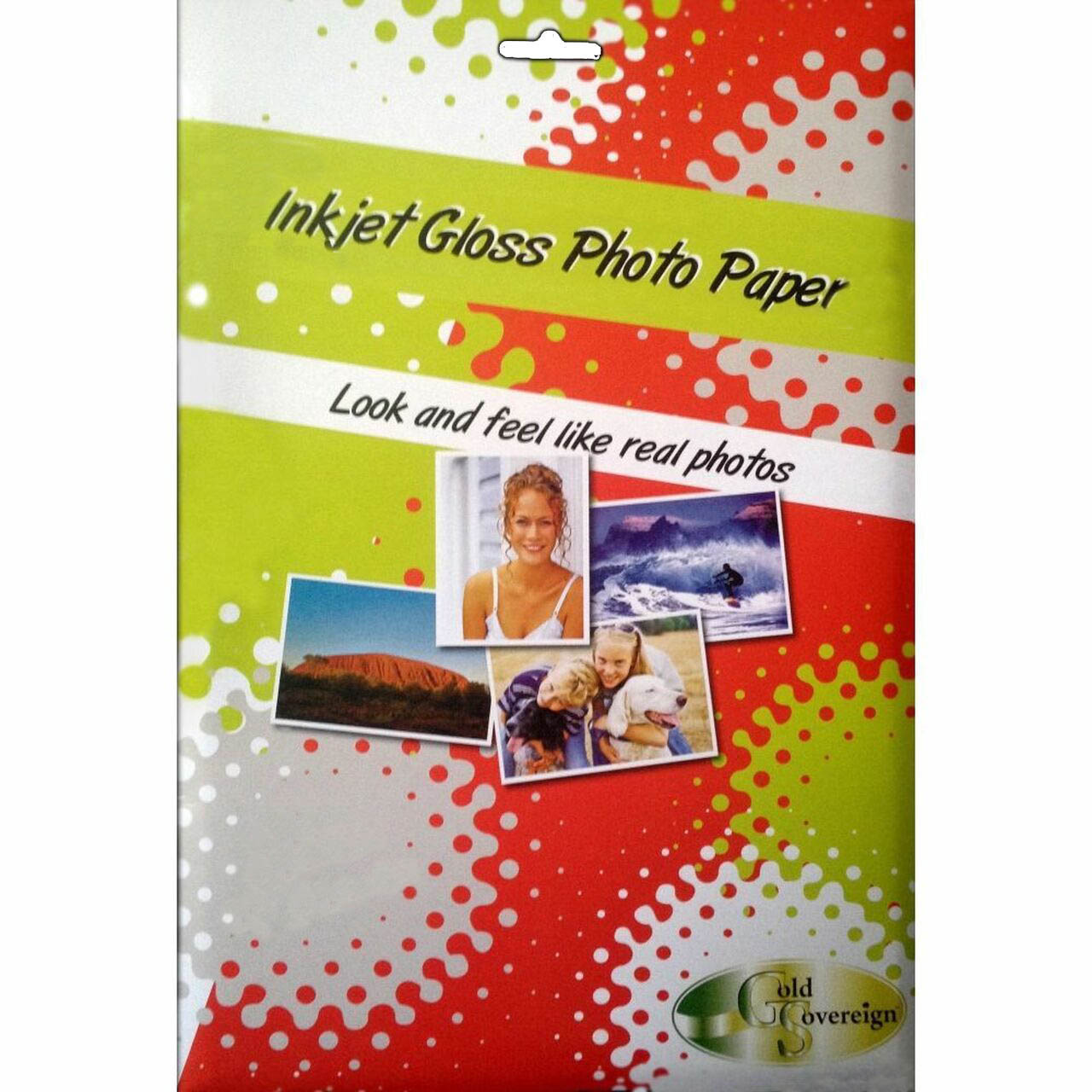 Image for GOLD SOVEREIGN GLOSS PHOTO PAPER INKJET 230GSM A4 WHITE PACK 20 from Coffs Coast Office National