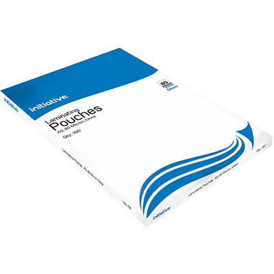 Image for INITIATIVE LAMINATING POUCH 80 MICRON A3 CLEAR PACK 100 from Office National Kalgoorlie