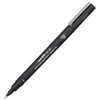 uni-ball 200 pin fineliner pen 0.2mm black