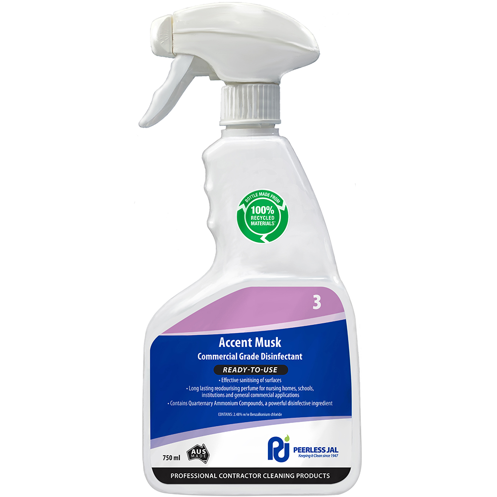 Image for PEERLESS JAL ACCENT MUSK COMMERCIAL GRADE DISINFECTANT 750ML from OFFICE NATIONAL CANNING VALE