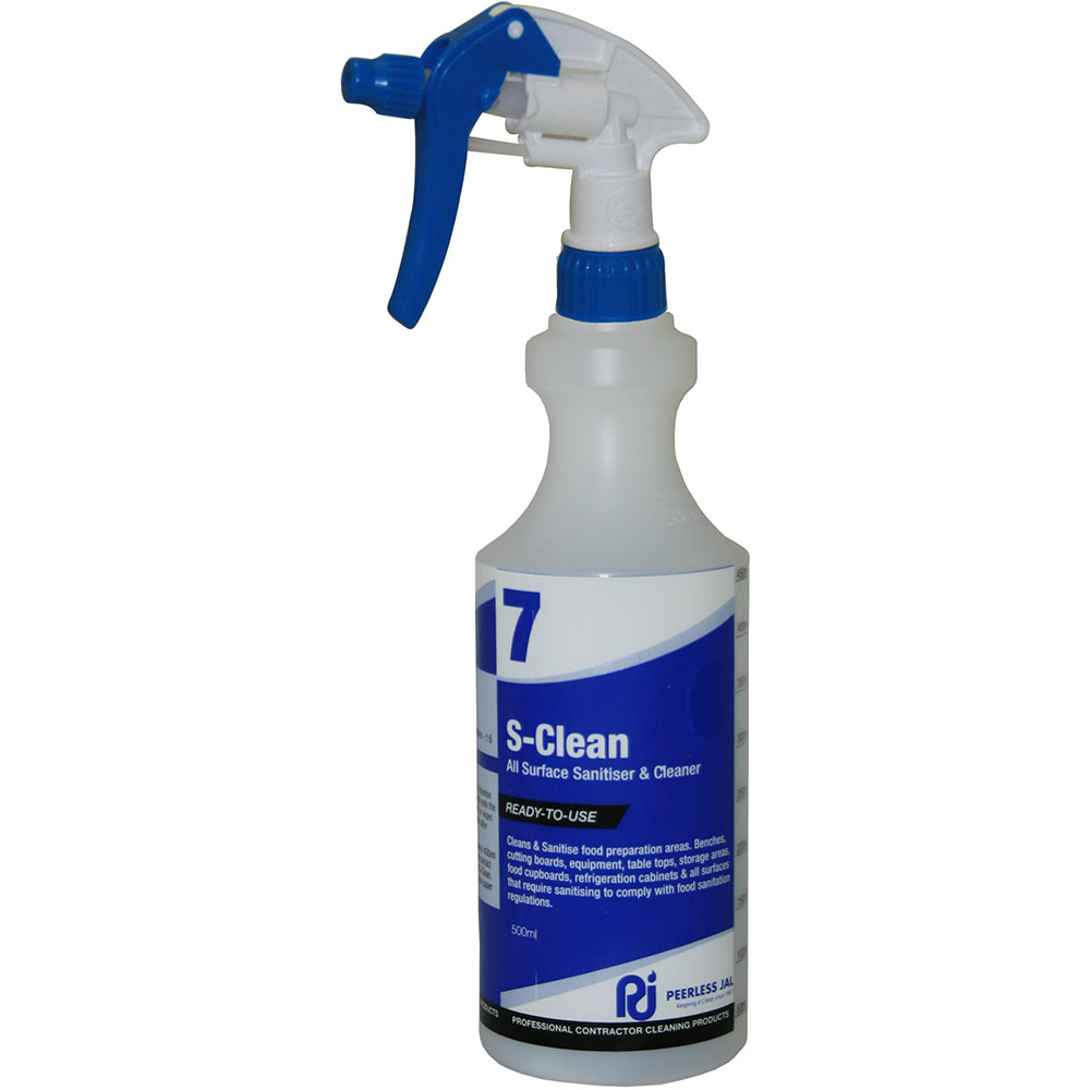 Image for PEERLESS JAL BOTTLE PRINTED S-CLEAN WITH TRIGGER 500ML from Axsel Office National