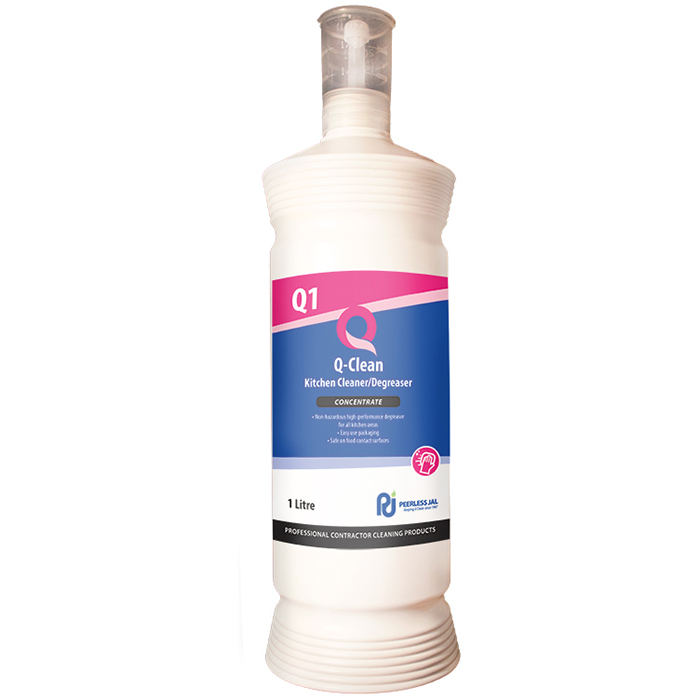 Image for PEERLESS JAL Q-CLEAN KITCHEN CLEANER/DEGREASER CONCENTRATE 1 LITRE from Aztec Office National