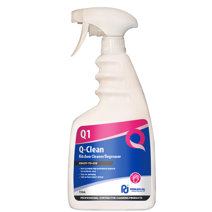 Image for PEERLESS JAL Q-CLEAN KITCHEN CLEANER/DEGREASER SPRAY 750ML from Office National Barossa