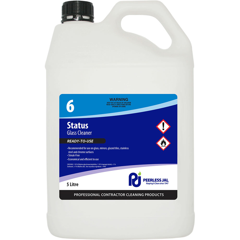 Image for PEERLESS JAL STATUS GLASS CLEANER 5 LITRE from PaperChase Office National