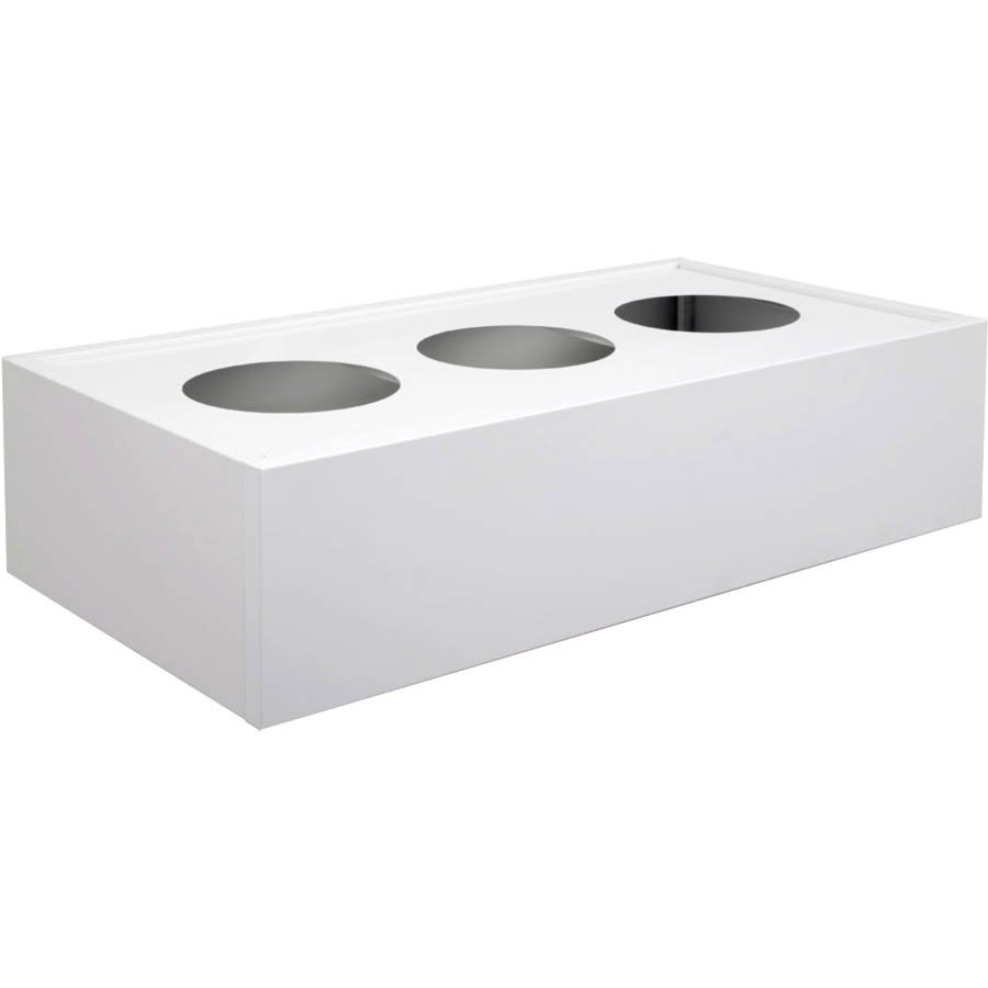 Image for STEELCO TAMBOUR DOOR CABINET PLANTER BOX DRIP TRAY 1200MM WHITE SATIN from Emerald Office Supplies Office National